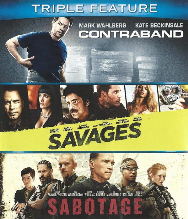 Contraband/Savages/Sabotage (BluRay MOVIE)