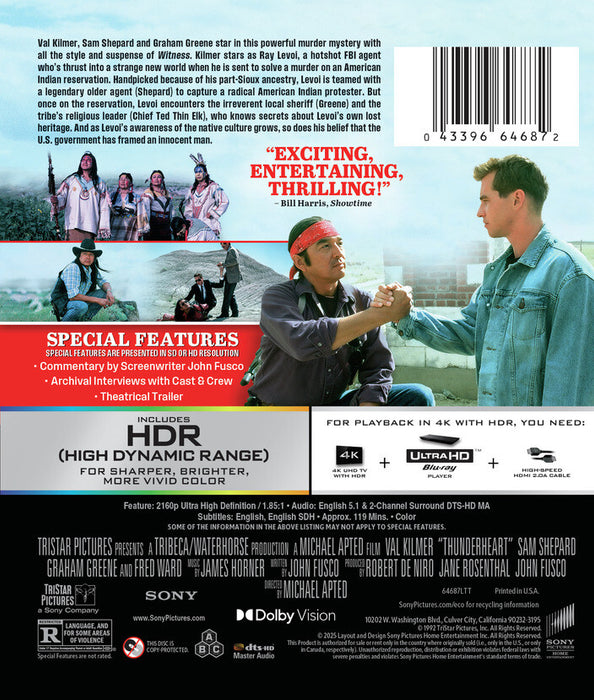 Thunderheart (MOD) (4K UHD MOVIE)