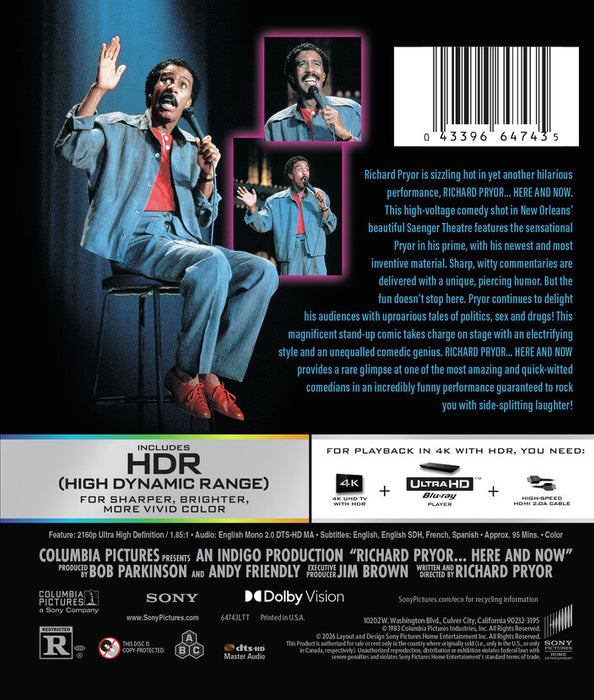 Richard Pryor: Here and Now (MOD) (4K UHD MOVIE)