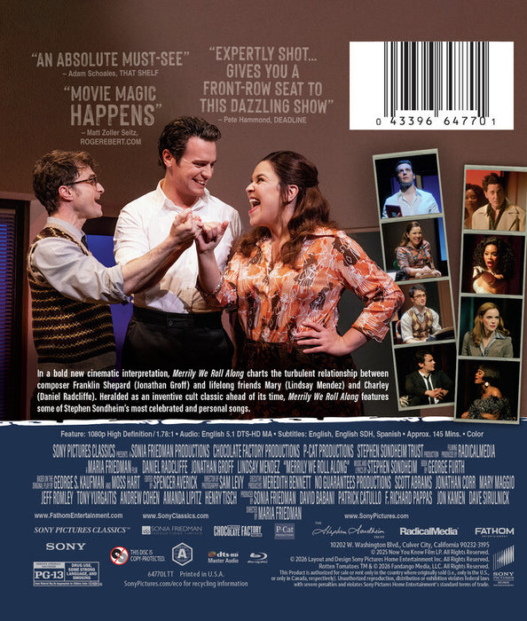 Merrily We Roll Along (MOD) (BluRay MOVIE)