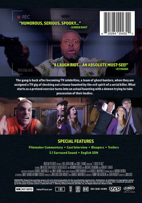 1 Hour to Kill (MOD) (DVD Movie) - back cover art