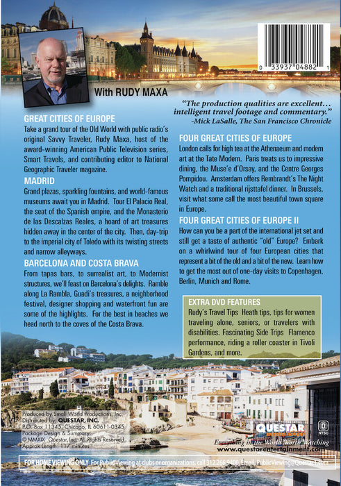 10 Great Cities of Europe (MOD) (DVD Movie) - back cover art