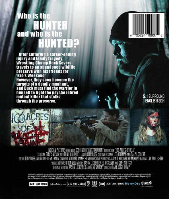 100 Acres of Hell (MOD) (BluRay Movie) - back cover art