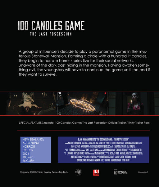 100 Candles Game: The Last Possession (MOD) (BluRay Movie) - back cover art