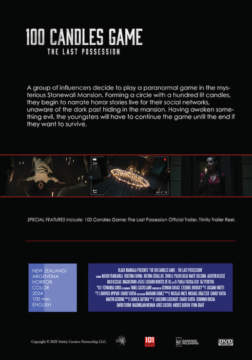 100 Candles Game: The Last Possession (MOD) (DVD Movie) - back cover art
