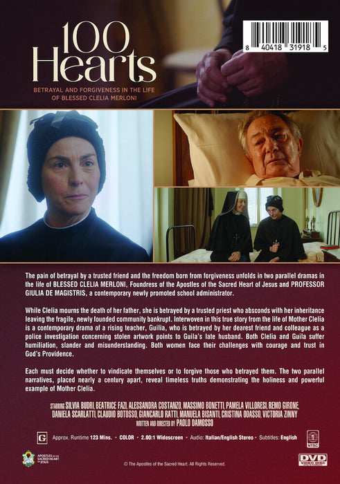 100 Hearts (MOD) (DVD Movie) - back cover art