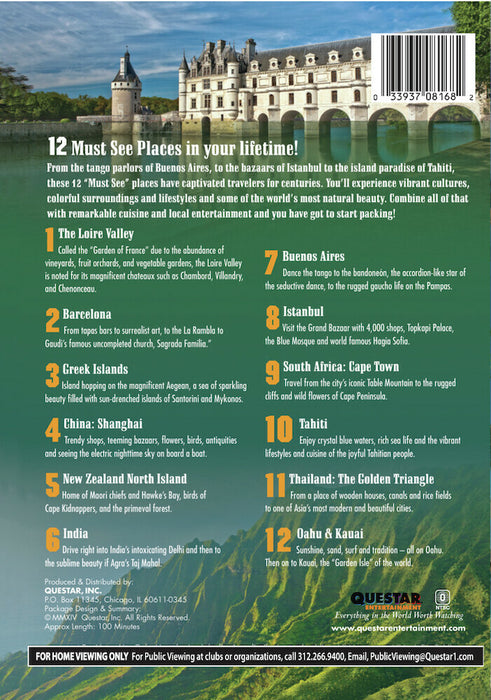 12 Best Trips (MOD) (DVD Movie) - back cover art