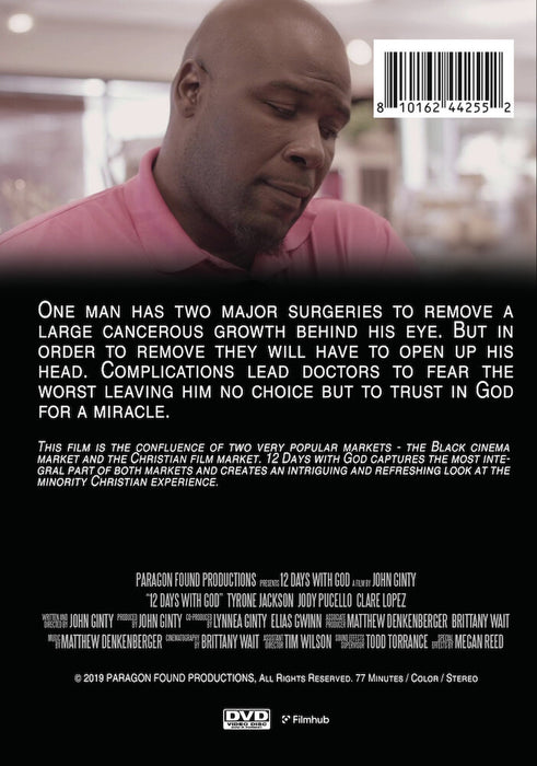 12 Days with God (MOD) (DVD Movie) - back cover art