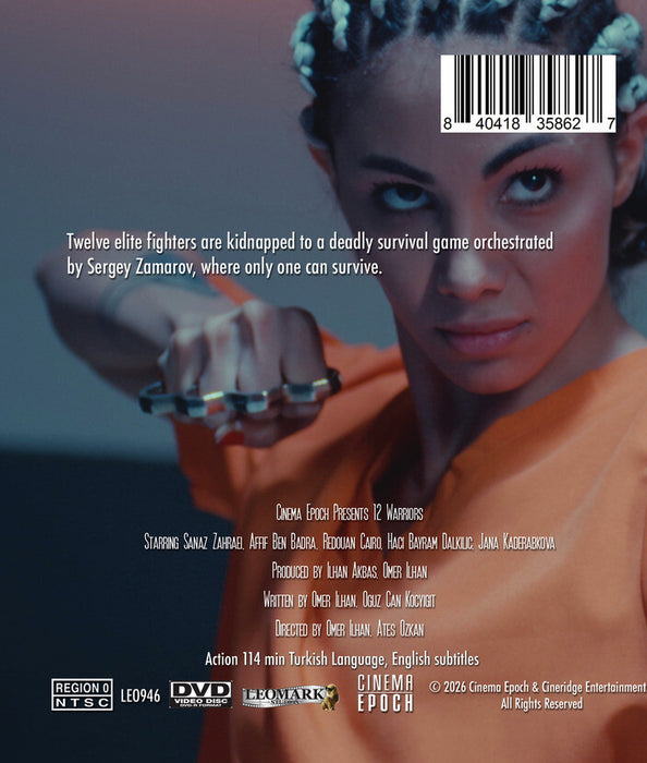 12 Warriors (MOD) (BluRay Movie) - back cover art