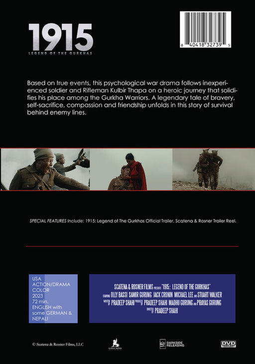 1915: Legend of The Gurkhas (MOD) (DVD Movie) - back cover art