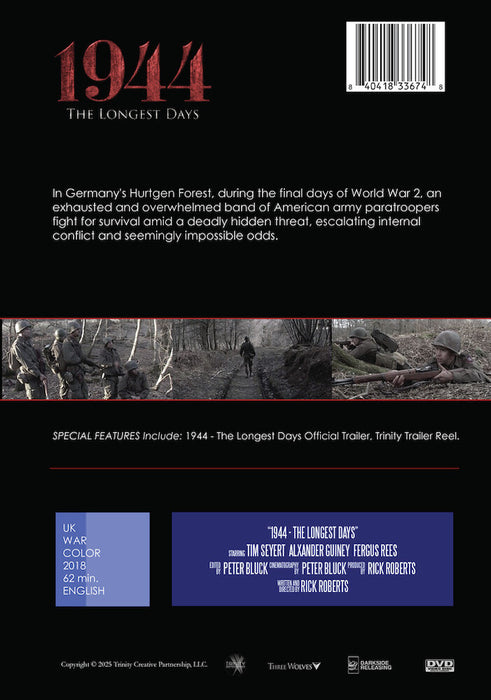 1944 - The Longest Days (MOD) (DVD Movie) - back cover art