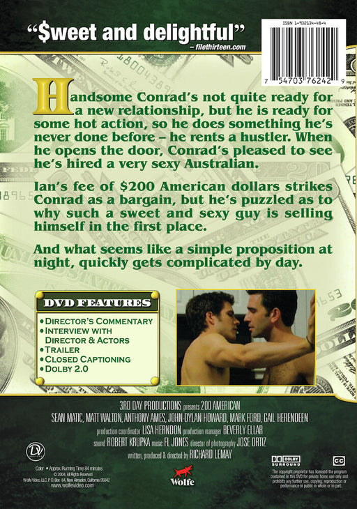 200 American (MOD) (DVD Movie) - back cover art