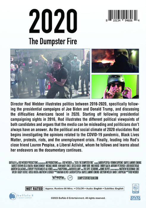 2020: The Dumpster Fire (MOD) (DVD Movie) - back cover art