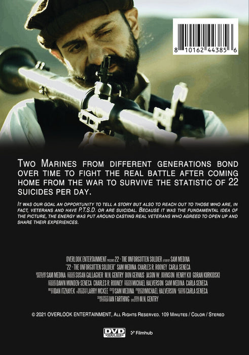 22: The Unforgotten Soldier (MOD) (DVD Movie) - back cover art