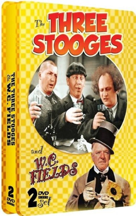 3 STOOGES/WC FIELDS (TIN) DVD - movie cover art