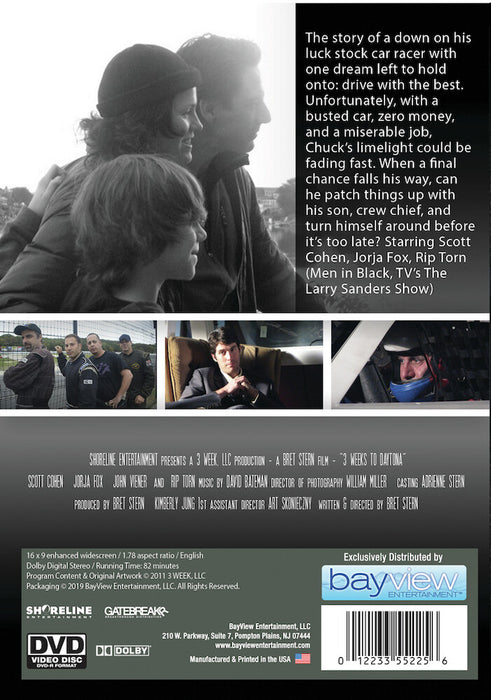3 Weeks to Daytona (MOD) (DVD Movie) - back cover art