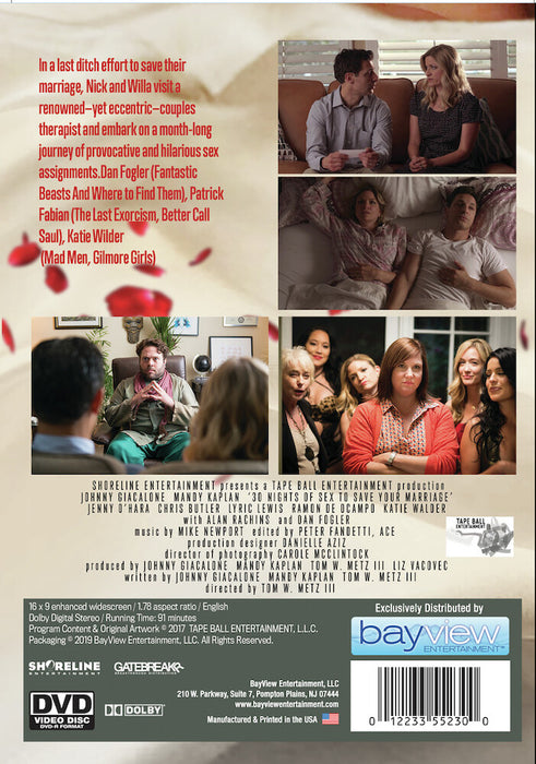 30 Nights of Sex (MOD) (DVD Movie) - back cover art
