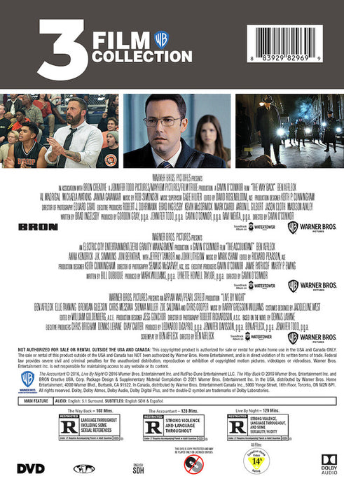 3FF: Ben Affleck Collection (MOD) (DVD Movie) - back cover art