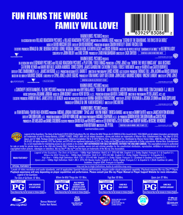 4 Film Favorites: Family Adventures (MOD) (BluRay MOVIE) image 2