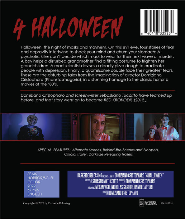 4 Halloween (MOD) (BluRay Movie) - back cover art