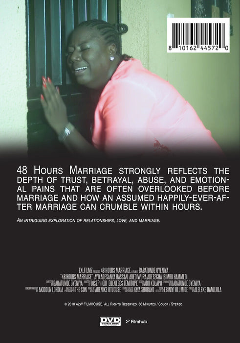 48 Hours Marriage (MOD) (DVD Movie) - back cover art