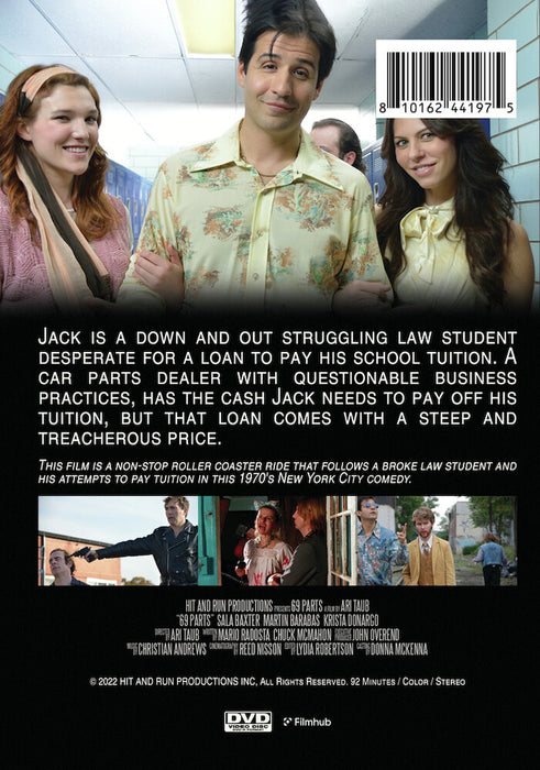 69 Parts (MOD) (DVD Movie) - back cover art