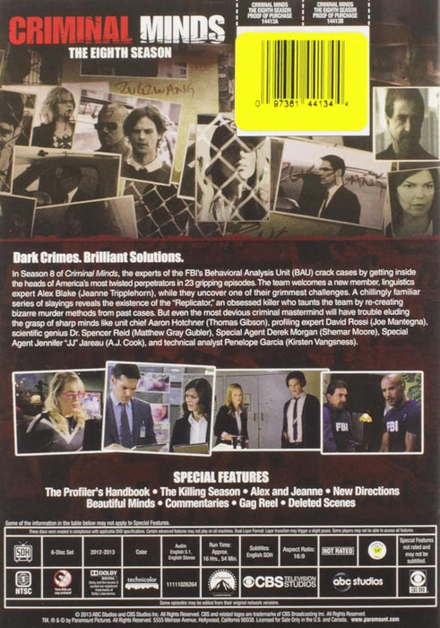 Criminal Minds: Season 8 

 (DVD MOVIE)