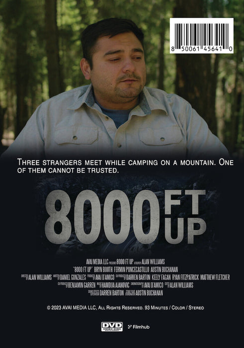 8000 Ft Up (MOD) (DVD Movie) - back cover art