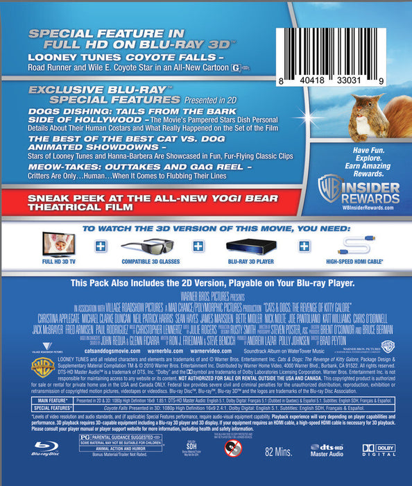 Cats & Dogs: The Revenge of Kitty Galore (MOD) (BluRay MOVIE)