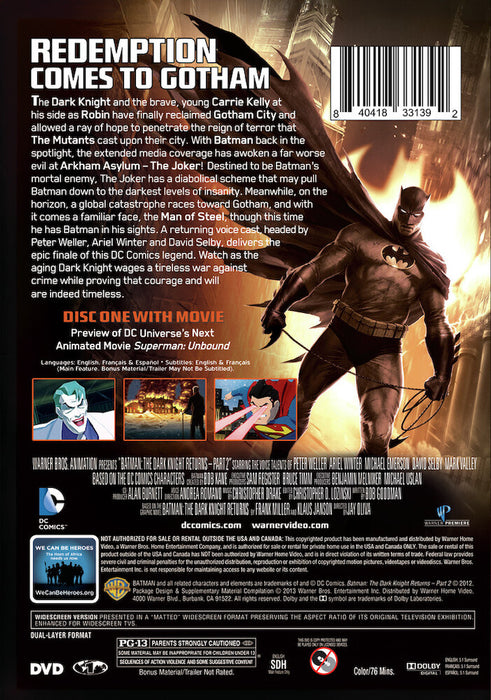 DCU: Batman: The Dark Knight Returns Part 2 (MOD) (DVD MOVIE)