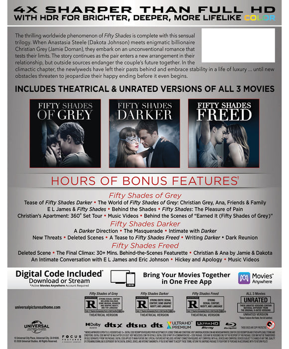 Fifty Shades: 3-Movie Collection (MOD) (4K UHD MOVIE)