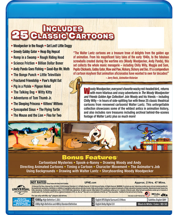 The Woody Woodpecker & Friends Golden Age Collection (MOD) (BluRay MOVIE)