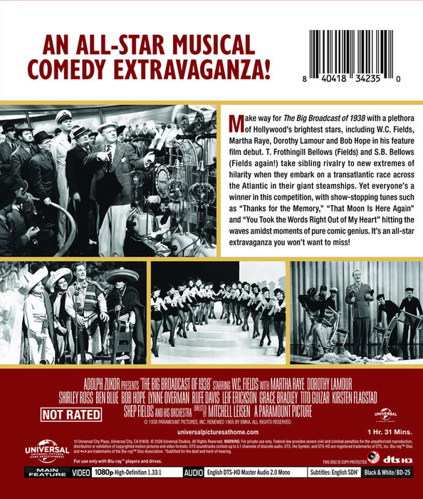 The Big Broadcast of 1938 (MOD) (BluRay MOVIE)