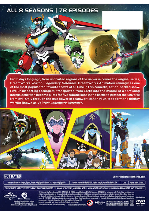 Voltron: Legendary Defender - The Complete Series (MOD) (DVD MOVIE)