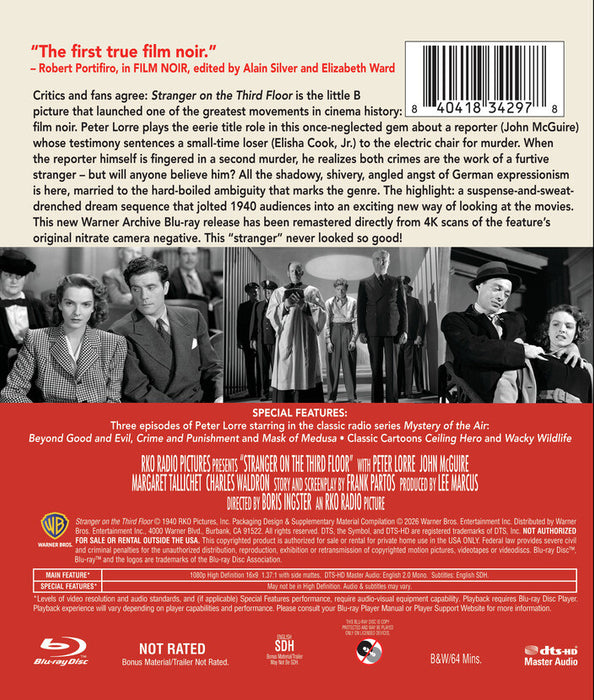 Stranger On the Third Floor (MOD) (BluRay MOVIE)