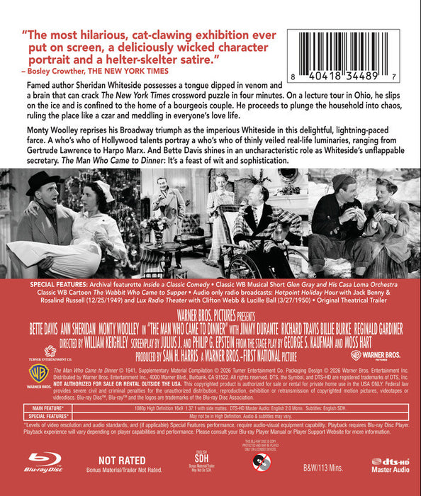 The Man Who Came to Dinner (MOD) (BluRay MOVIE)