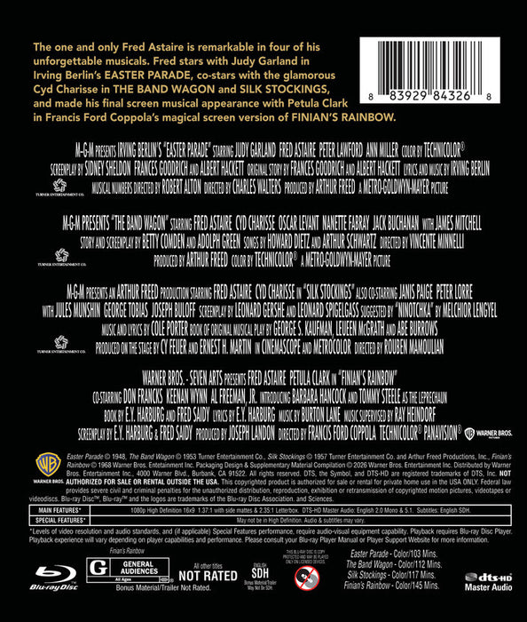 Fred Astaire 4-Film Collection (MOD) (BluRay MOVIE)