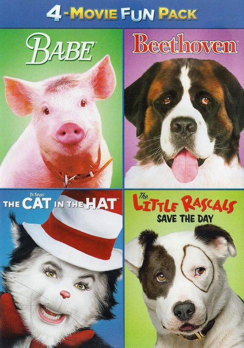 4-Movie Fun Pack: Babe/Beethoven/The Cat in the Hat/The Little Rascals (DVD MOVIE)