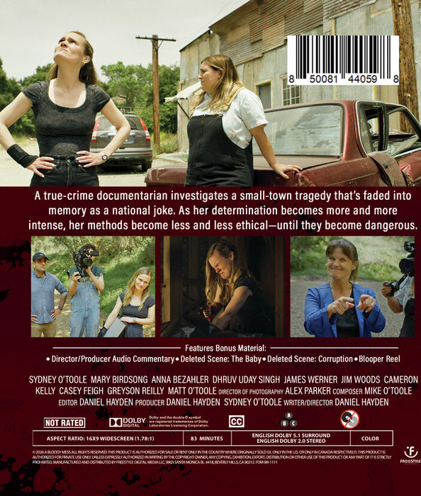A Bloody Mess (MOD) (BluRay Movie) - back cover art