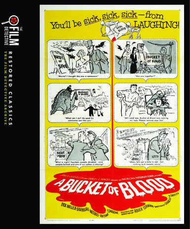 A Bucket of Blood (The Film Detective Restored Version) (MOD) (BluRay Movie) - movie cover art
