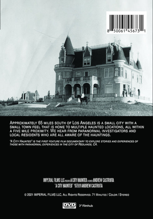 A City Haunted (MOD) (DVD Movie) - back cover art