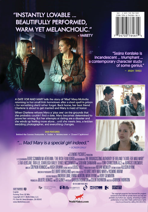 A Date for Mad Mary (MOD) (DVD Movie) - back cover art