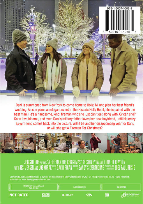 A Fireman for Christmas (MOD) (DVD Movie) - back cover art