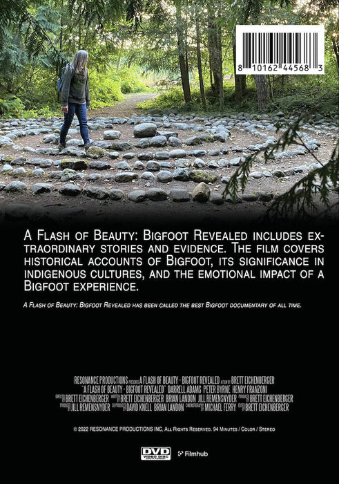 A Flash of Beauty: Bigfoot Revealed (MOD) (DVD Movie) - back cover art