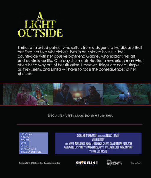 A Light Outside (MOD) (BluRay Movie) - back cover art