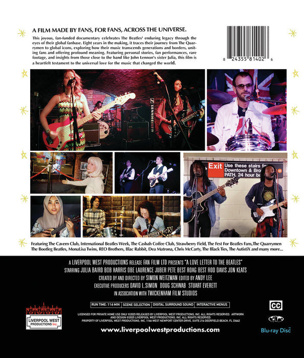 A Love Letter to the Beatles (MOD) (BluRay Movie) - back cover art