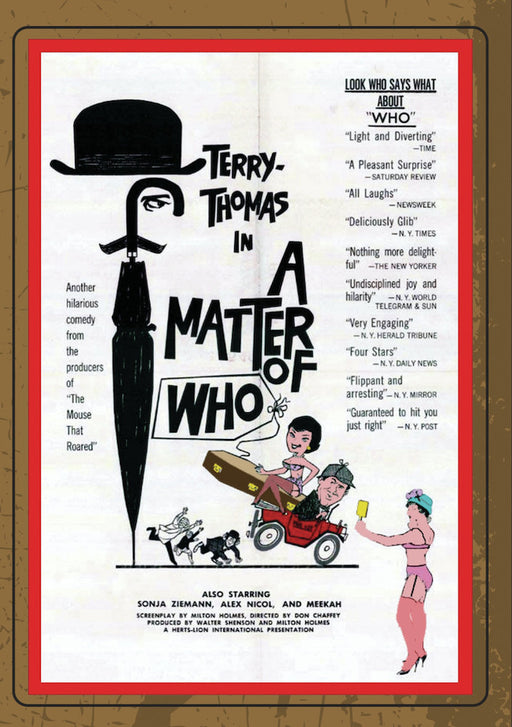 A MATTER OF WHO (MOD) (DVD Movie) - movie cover art