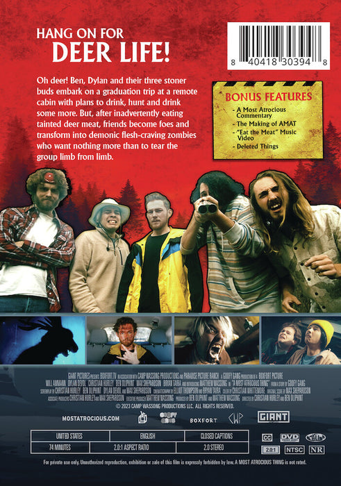 A Most Atrocious Thing (MOD) (DVD Movie) - back cover art