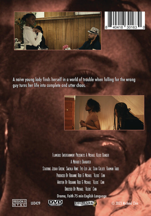 A Mother's Daughter (MOD) (DVD Movie) - back cover art