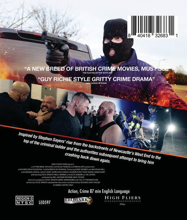 A New Breed of Criminal (MOD) (BluRay Movie) - back cover art